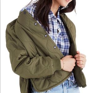 Madewell Quilted Military Jacket